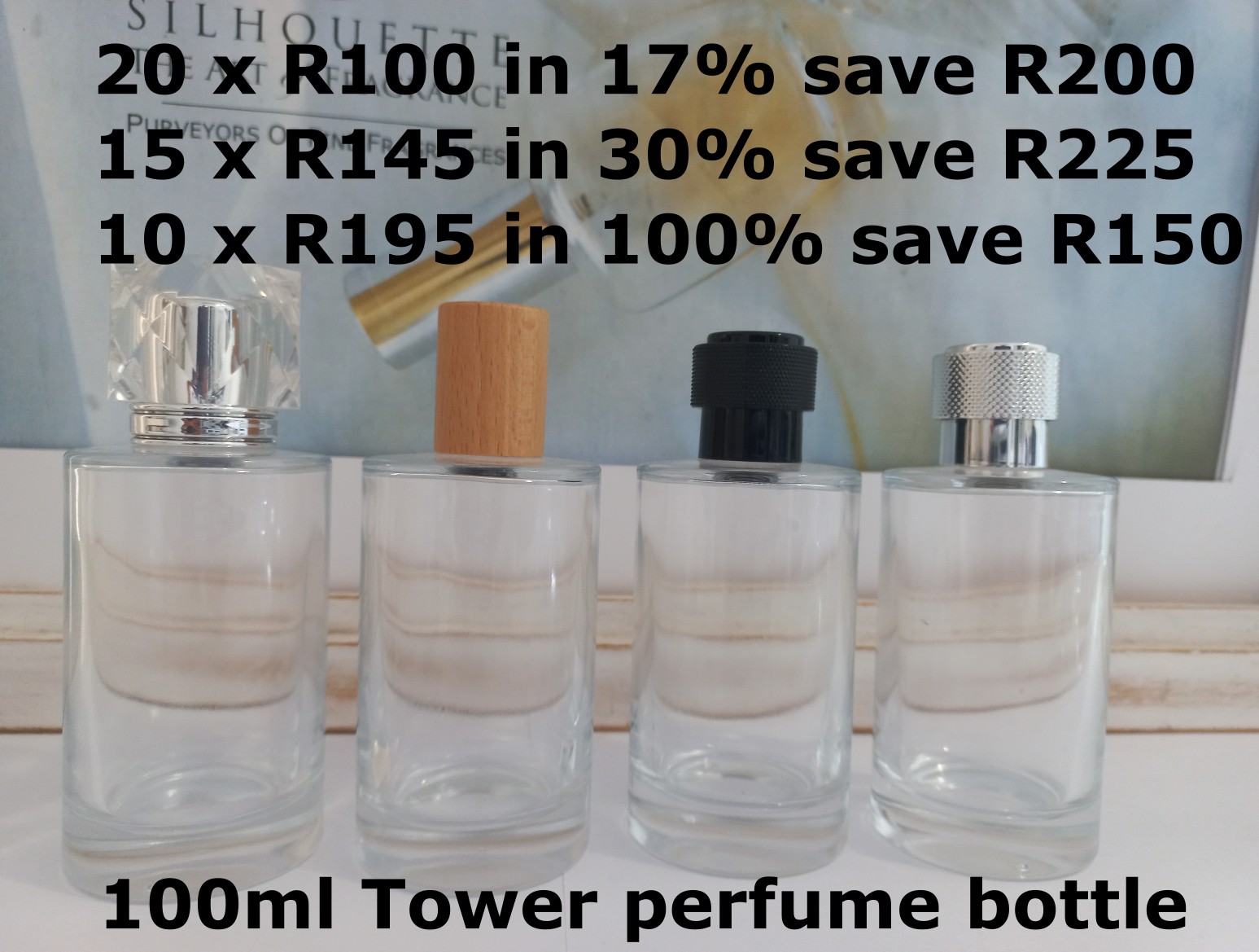 100ml various perfume oils promo