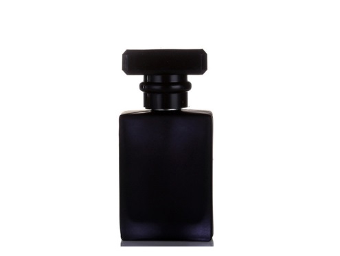 30ml ebony black perfume bottle with black cap