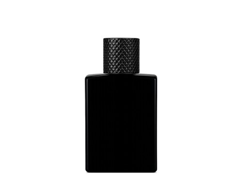 30ml ebony black perfume bottle with black textured cap