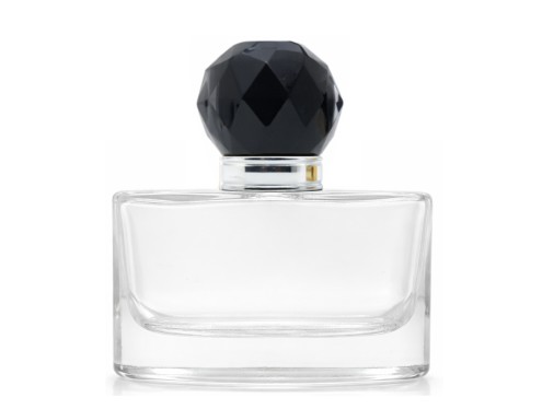 40ml narcissus perfume bottle with black silver round cap