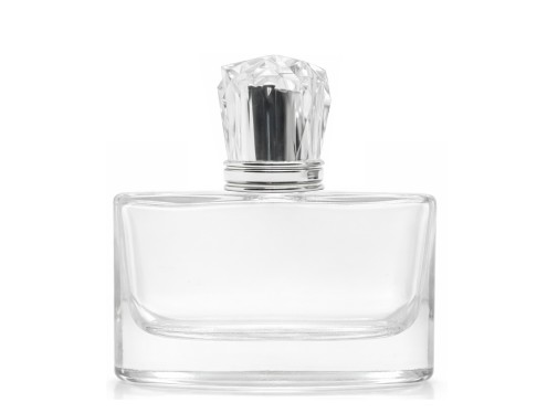 40ml narcissus perfume bottle with silver faceted cap
