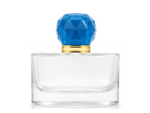 40ml narcissus perfume bottle with teal gold cap