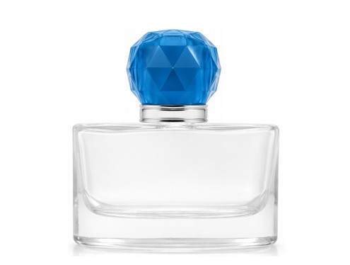 40ml narcissus perfume bottle with teal silver cap