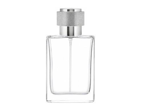 50ml alabaster clear perfume bottle with silver round cap