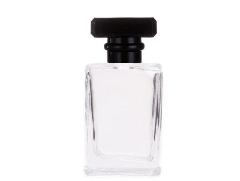 50ml alabaster slim perfume bottle with black cap