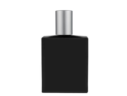 50ml ebony slim black perfume bottle with matte silver cap