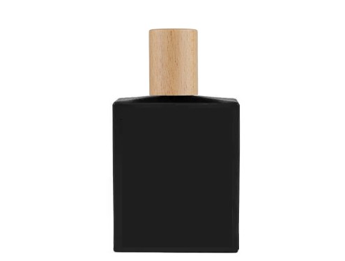50ml ebony slim black perfume bottle with wood cap