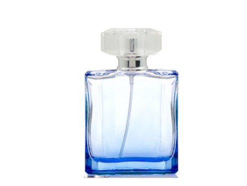 50ml liberty blue perfume bottle clear silver cap