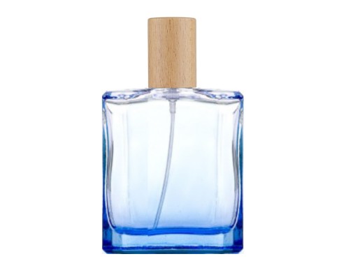 50ml liberty blue perfume bottle with wood cap