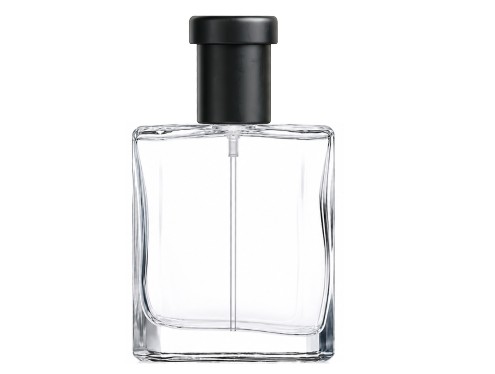 50ml liberty clear perfume bottle with black cap