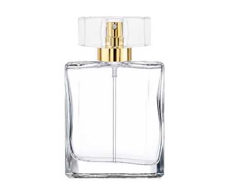 50ml liberty clear perfume bottle with gold pump clear gold cap