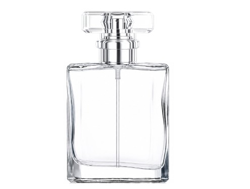 50ml liberty clear perfume bottle with silver pump clear cap