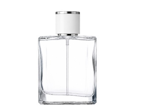 50ml liberty clear perfume bottle with white silver cap