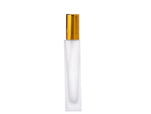 50ml monolith clear perfume bottle gold cap
