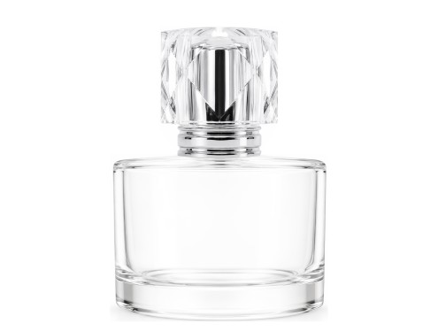 50ml rotunda clear perfume bottle with silver on silver 
cap