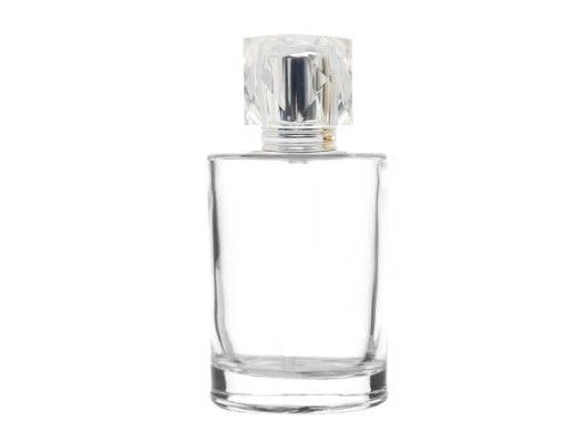50ml tower squat perfume bottle with silver diamond cap