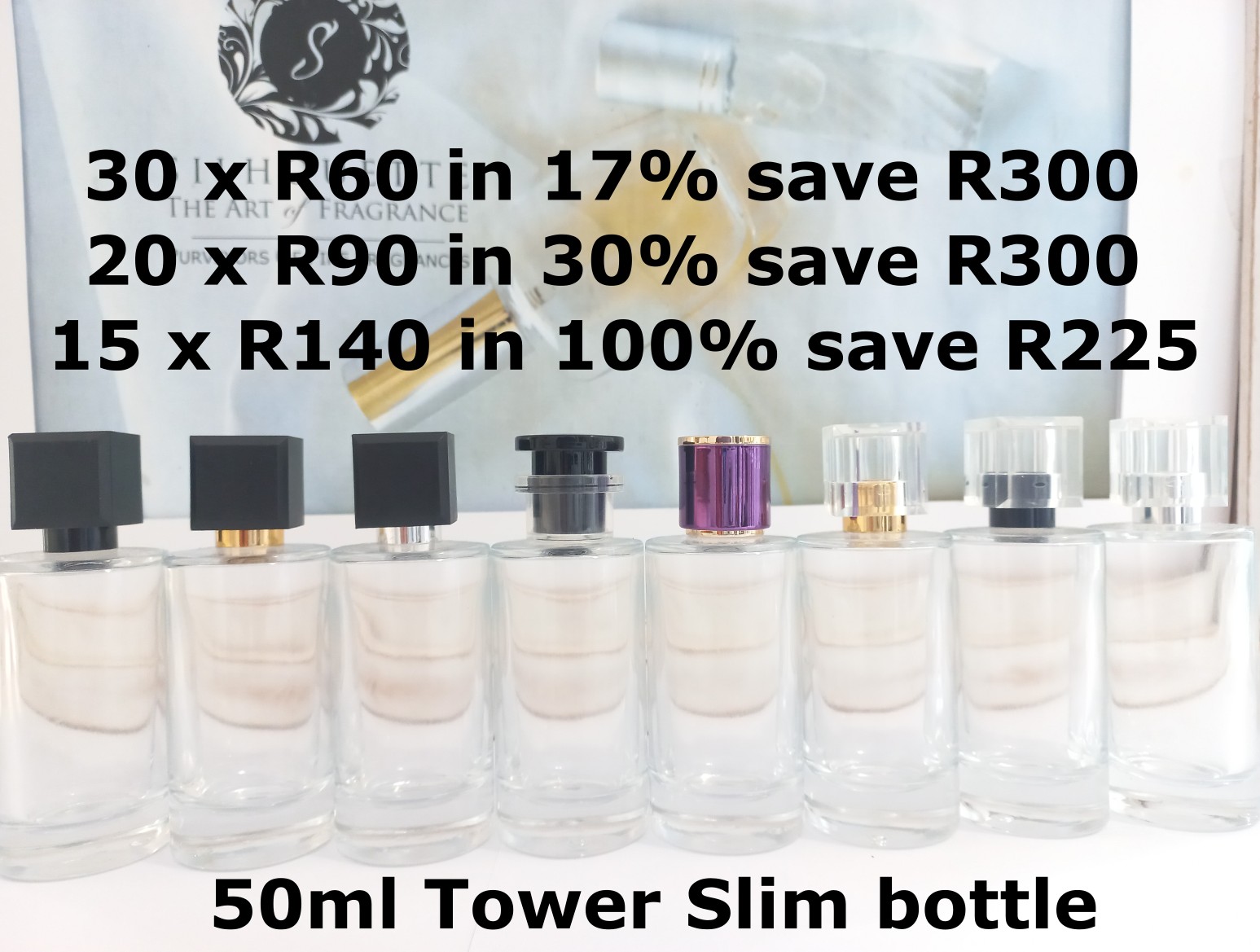50ml various perfume oils promo