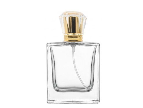 50ml vetiver perfume bottle with gold tall crown cap
