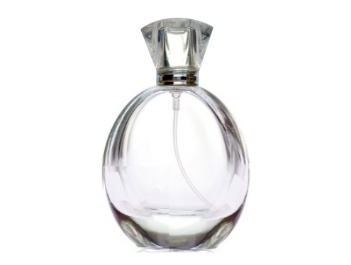 55ml pantheon clear perfume bottle with silver cap