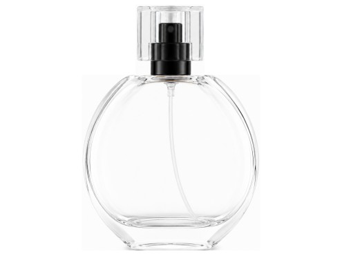 55ml tholos clear perfume bottle silver clear cap