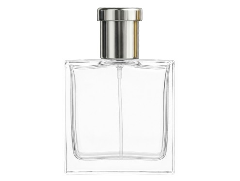 60ml piazza perfume bottle tall ridged siver cap