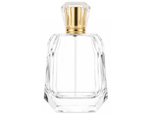 60ml trilliant squat perfume bottle tall gold cap