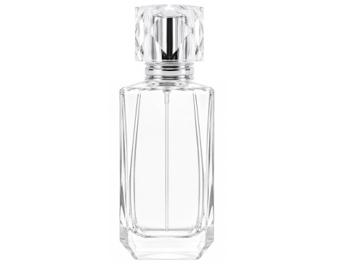 60ml trilliant tall perfume bottle with silver diamond cap