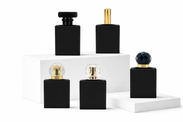 black and gold perfume bottles