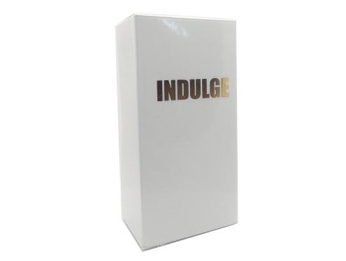 custom printed white gloss perfume box gold foil
